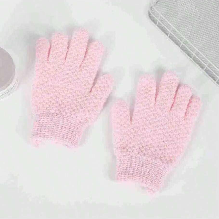Exfoliating Bath Gloves, Thickened Elastic Shower Mitts, Home Use Daily Cleaning, Scrubbing Hand Gloves for Bathtub and Sink