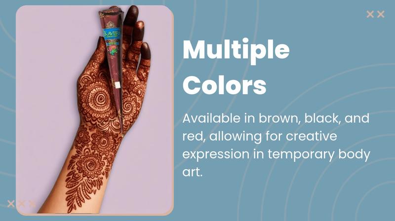 3 Pcs Henna Tattoo Paste, Temporary Waterproof Body Art, Henna Design Cream, Ideal for Creative Body Design #TOP PICKS