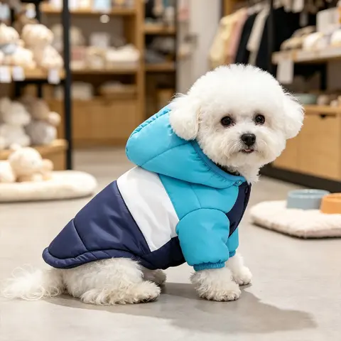 Warm Pet Dog Jacket for Winter and Fall, Thickened Warmth Waterproof Canine Coat with Easy Button Closure, Windproof Inner Lining, Multiple Colors for Small to Medium Dogs, Suitable for Indoor and Outdoor Use