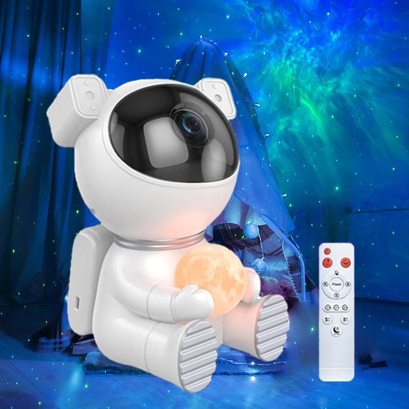 Star Projector,Mysterious Blind Box Astronaut Starry Sky Lamp, with Bluetooth, 360° rotation, 12 lighting effects