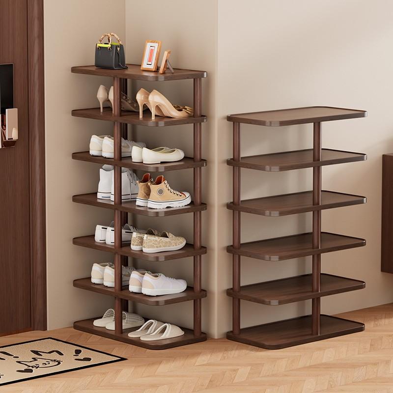 Multi-Layer Shoe Rack for Small Spaces, Easy Assembly Storage Organizer, Fits Narrow Areas Like Hallways & Bedrooms, Holds Up to Two Pairs Per Shelf