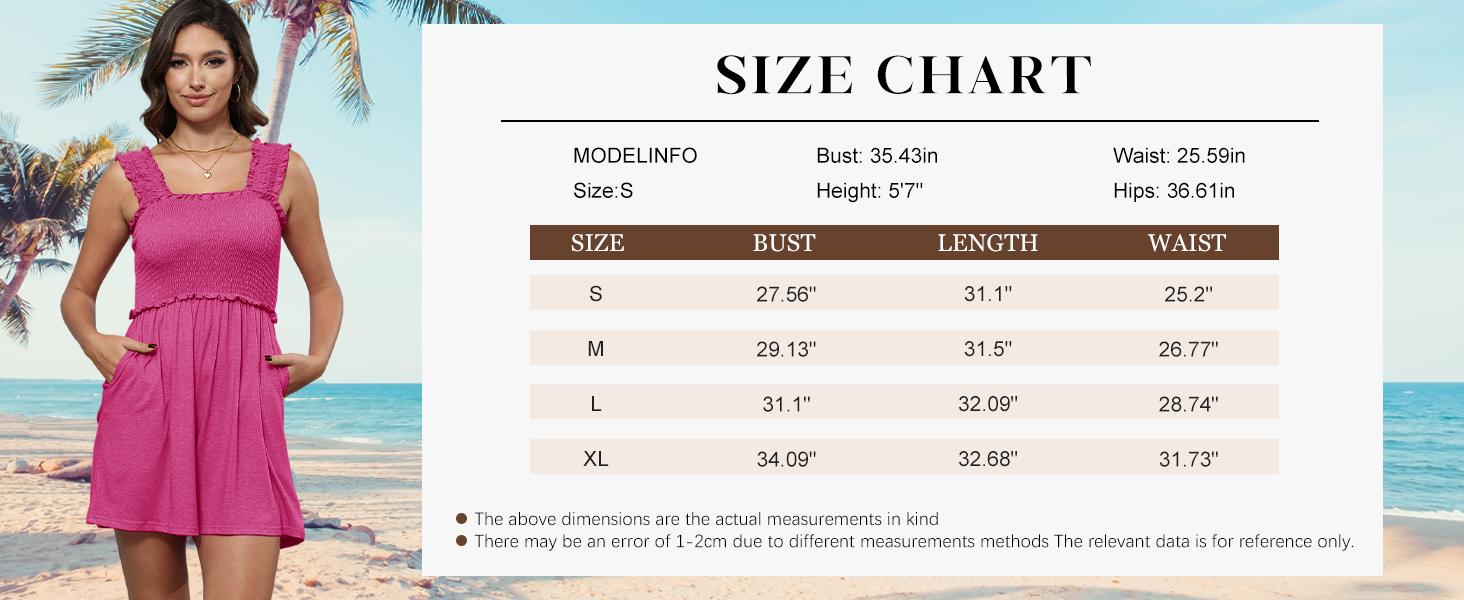 Chulianyouhuo Women's Black Fitted Rompers with Square Neck & Ruffle Straps - Sleeveless Smocked Loose Jumpsuit with Pockets for Casual Wear S-3XL Minimalist Womenswear