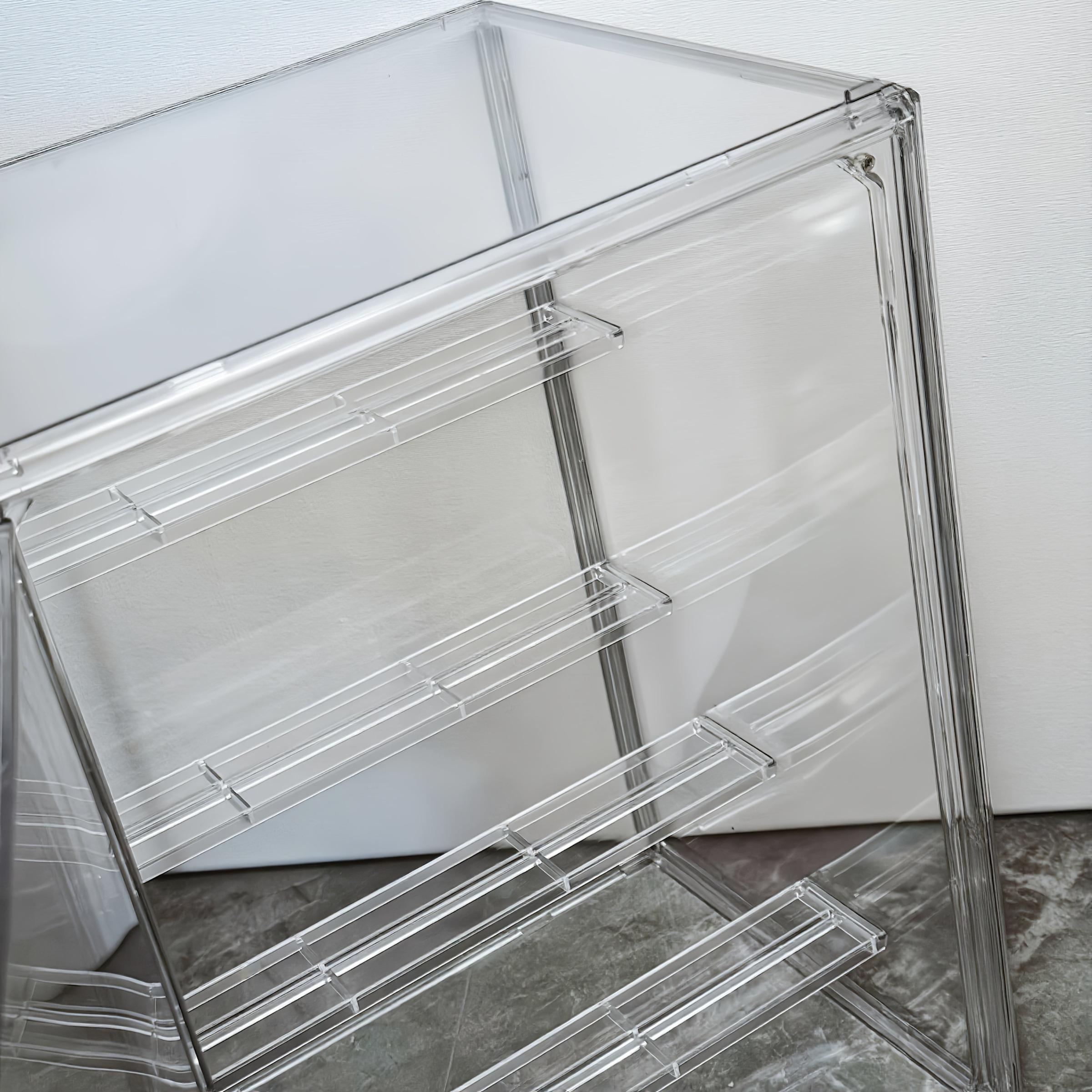 4-Layer Transparent Display Shelf, Multi-Functional Storage for Various Items, Stylish & Durable Design, Perfect for Home Organization