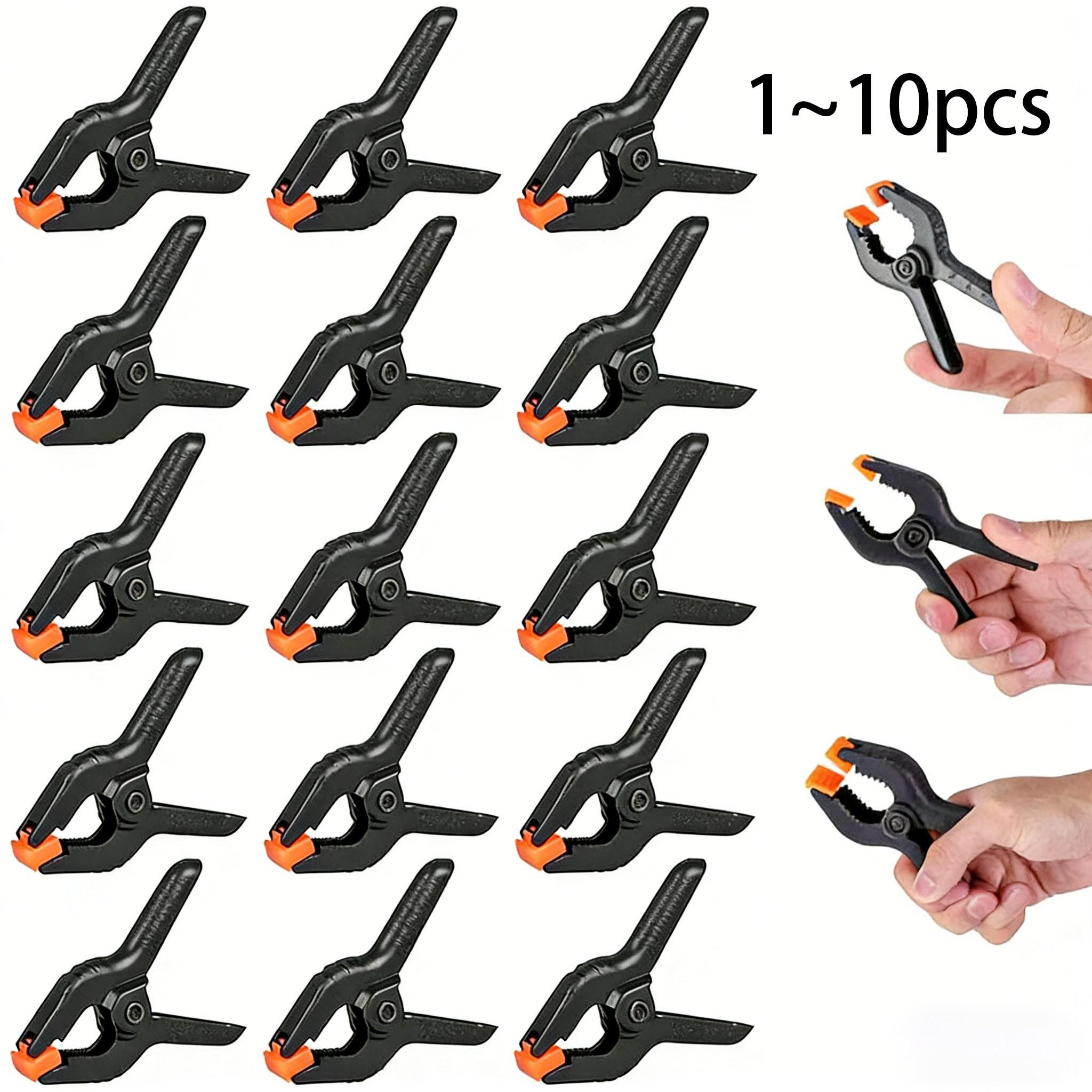 1-10pcs Plastic Spring Grip Clamps, Clamps, Ideal for Photo Studio, Woodwork, Artwork, Household Hand Clamps