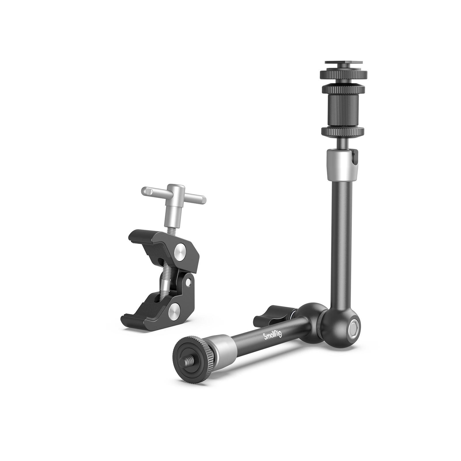 SmallRig Magic Arm w Clamp, Overhead Phone Mount, Flexible Desk Camera Mount & Clamp, Articulating Friction Boom Arm w Thread Adapter, for Light, Webcam, Mic, Action Camera,for Content Creators,Gimbal Stabilizer Tech Gimbal 4766