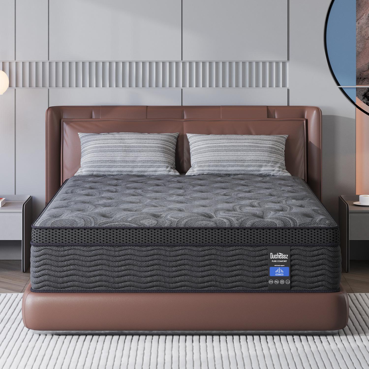 9/12/14 inch Twin Full Queen King  Hybrid Mattress in a Box, Upgrade Individually Pocket Springs, Medium Firm, Pressure Relief, Breathable Comfort and Durable, CertiPUR-US Certified