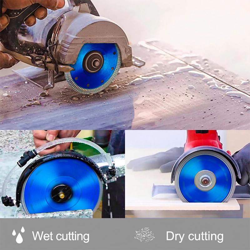 Super Thin Diamond Saw Blade, Dry/Wet Angle Grinder Wheel Disc for Cutting Porcelain Tiles, Granite, Marble, Ceramics, Power Tool Accessories