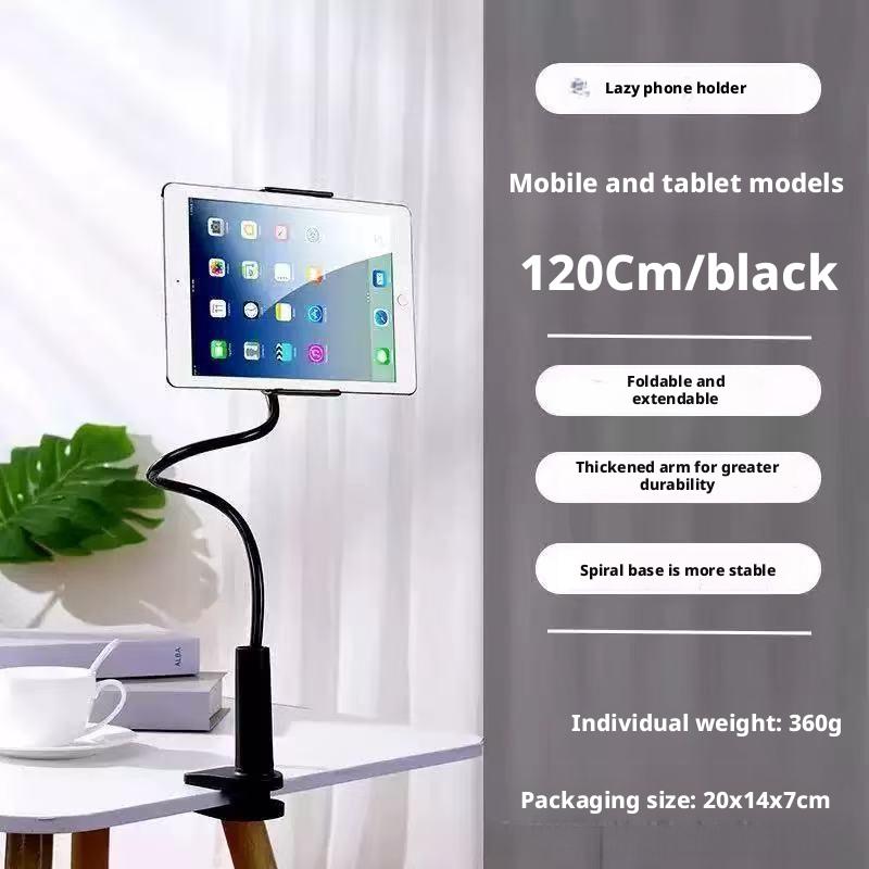 360 Degree Rotating Tablet and Cellphone Stand, Phone Tablet Holder, Adjustable Bed Headstand with Bendable Spiral Base, Perfect Partner for Tablets and Smartphones