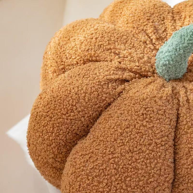 Soft Fufu Pumpkin Pillow, Bring Autumn's Warmth Home, Adorable Small Pumpkin Cushion, Perfect for Fall Decor, 1 Piece