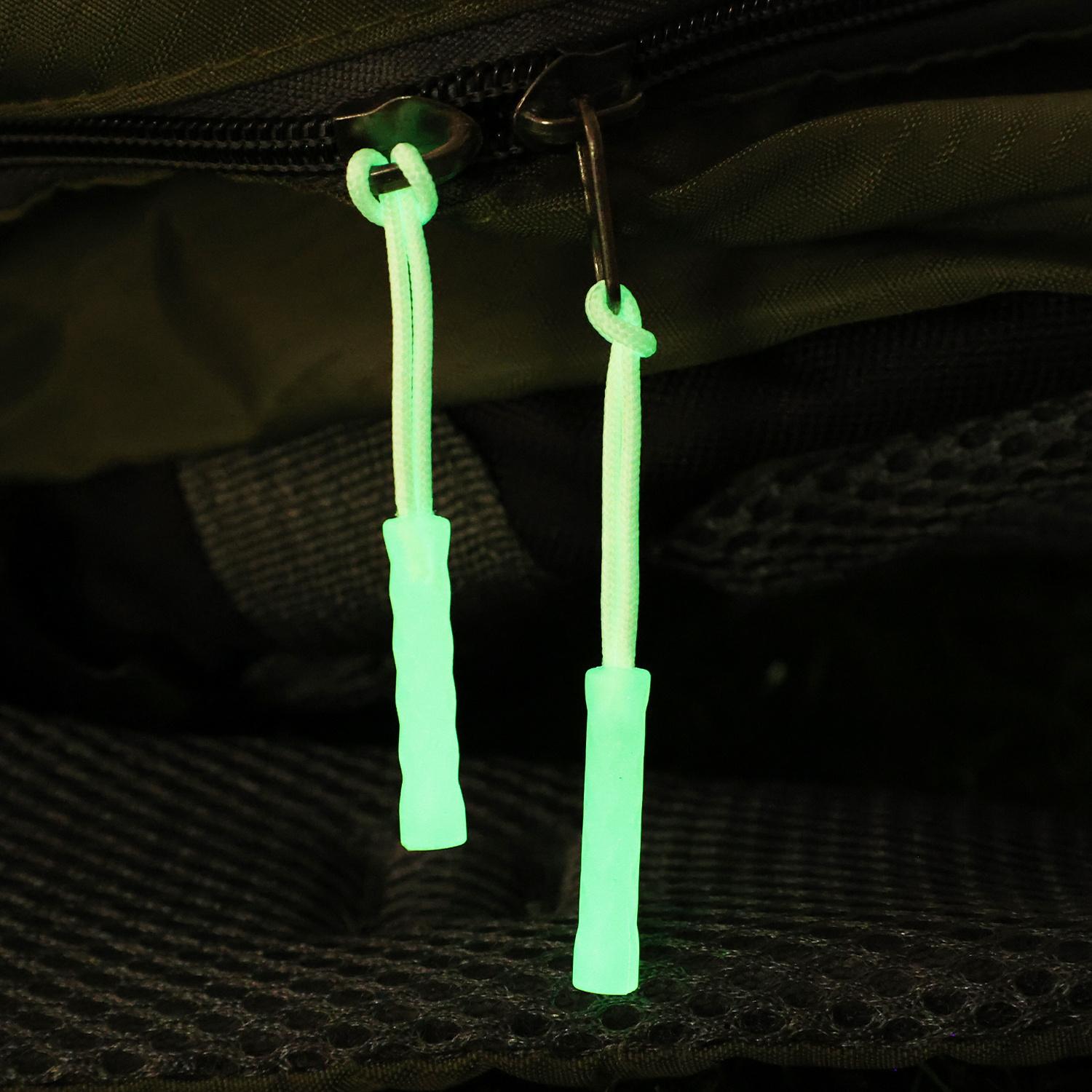 5pcs luminous zipper travel bag zipper clothing bag luminous zipper head outdoor tent backpack replacement luminous zipper tail rope luminous zipper head tail rope