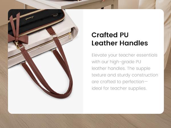 LOVEVOOK 15.6 Inch Laptop Tote Bag for Women, Teacher Work Tote Bag with Large Cup Holder, Quilted Nurse Diaper Bag with Multi-Pockets for Travel, Computer Women's handbags for Teacher gift,Large capacity & Padded Laptop Compartment,TikTokShopStockUp