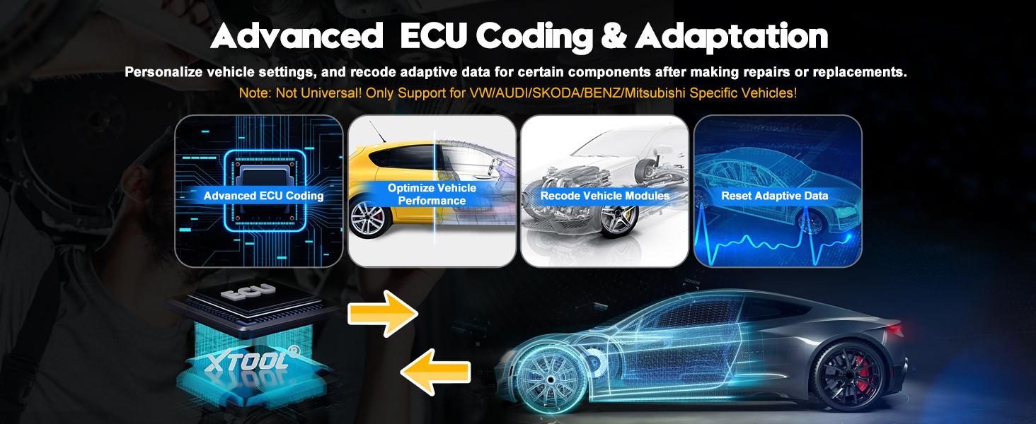 XTOOL D7W Bidirectional Scan Tool, Wireless Ver. of D7/D7S Scanner with 3-Year Updates, ECU Coding, CAN FD&DoIP, 36+ Resets,  Crank Sensor Relearn, All System Car Diagnostic Scanner Bi-Directional Diagnostic