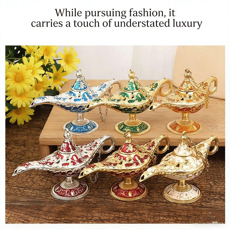Aladdin Lamp Russian Wish Lantern, One Thousand and One Nights Blessing, Southeast Asian Style Decorative Craft, Living Room Ornament