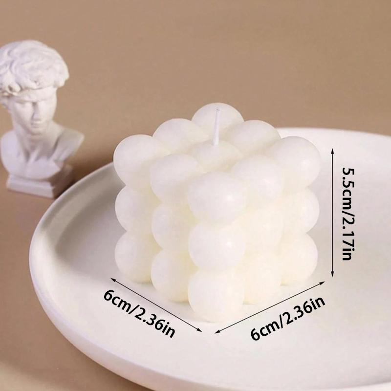 Creative Bubble Cube Candle, Aromatherapy Soy Wax Candle, Minimalist Home Decor, Bedroom Decoration, Christmas Decor, Wedding Centerpiece