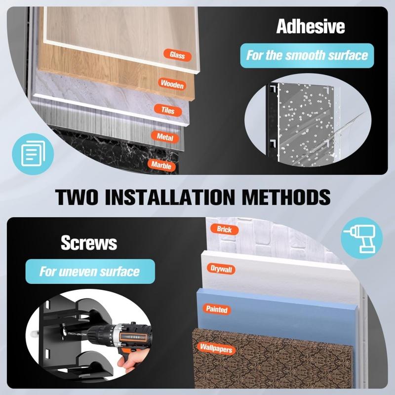 Multi-Layer Baseball Cap Wall Mount Storage Rack, Hat Holder Hanger, Wall Mountable, Over-The-Door Organizer for Hats & Accessories, Space-Saving Design for Home Organization