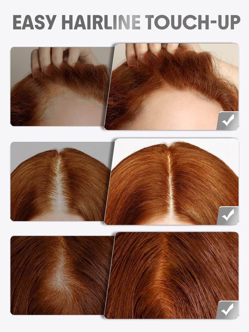 SHEGLAM HAIR Fix & Fill Hairline Powder-Spice,4-IN-1 Hairline Powder Stick For Hairline,Parted Hair,Contour Powder And Brow Powder,Quick Fix For Sparse Hairline,Hair Shadow Powder,Root Touch Up Hair Powder,Long-Lasting Results