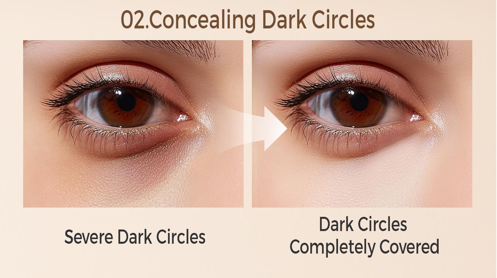 3-tone concealer, concealer, contouring concealer, facial concealer, dark circle concealer, blemish and acne scar concealer, high-coverage concealer, waterproof concealer, long-lasting concealer