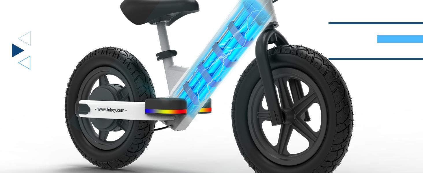 Hiboy Electric Balance Bike for Kids, 12-Inch Tires, 5.6/9 mph, Adjustable Seat, Up to 4.9 Miles, Electric Bike for Kids Ages 3–5 Hiboy Electric Balance Bike for Kids, 12-Inch Tires, 5.6/9 mph, Adjustable Seat, Up to 4.9 Miles, Electric Bike for Kids Ages 3–5