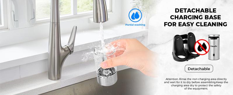 Pukomc Smart Electric Grinder Set – 6 adjustable coarseness levels, rechargeable base with LED light, one-handed operation, detachable for easy cleaning. Includes 12 grinding refills & accessories.