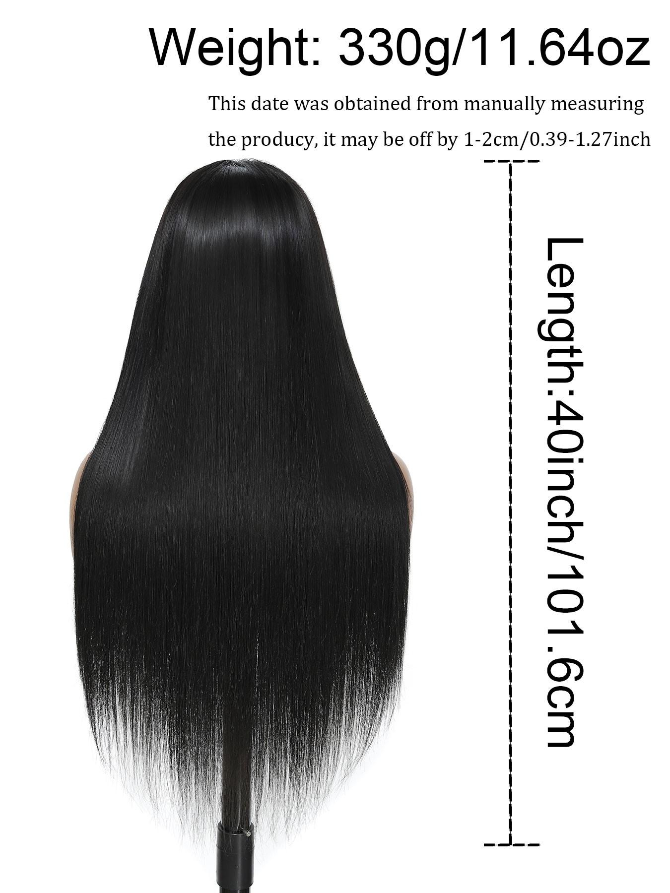 40 Inch 200% Density Long 13x4 Synthetic Lace Front Wigs For Women Heat-Resistant Hair 13x4 HD Transparent Lace Frontal Wigs Wigs Pre Plucked For Women's Daily And Holiday Occasions Wig
