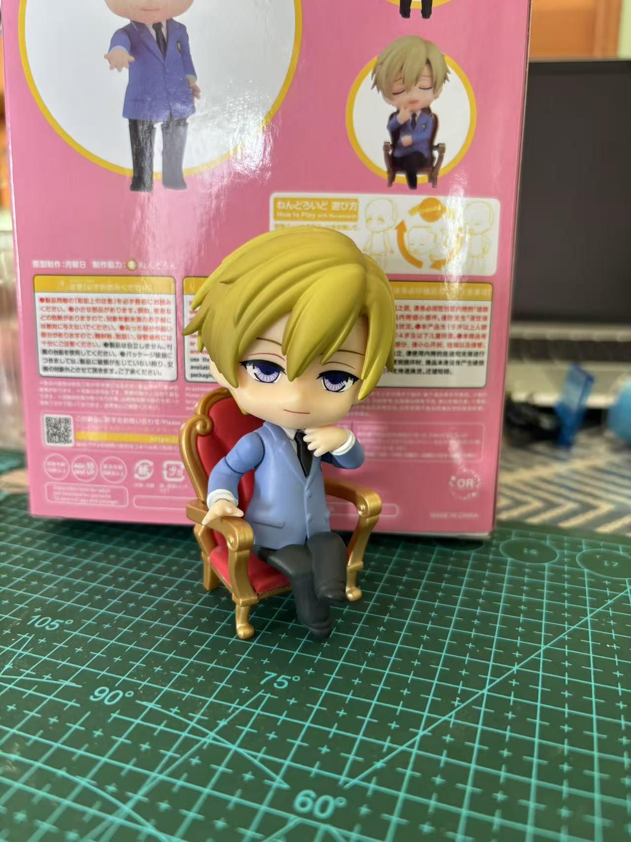 Anime Ouran High School Host Club  Figure Suou Tamaki Chibi Figure PVC Action Model Toys Anime Figure