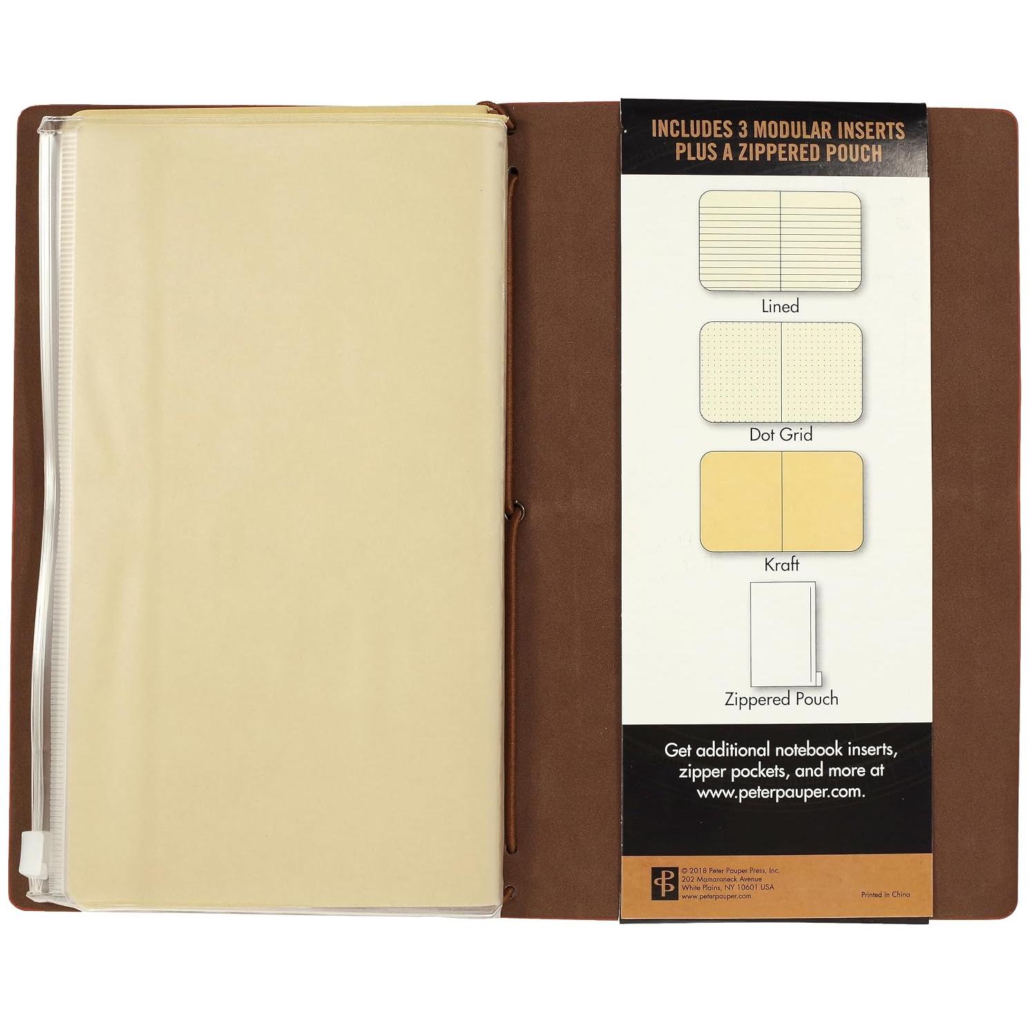 Refillable Journal - Nutmeg (Traveler's Journal, Planner, Notebook) - Hardcover