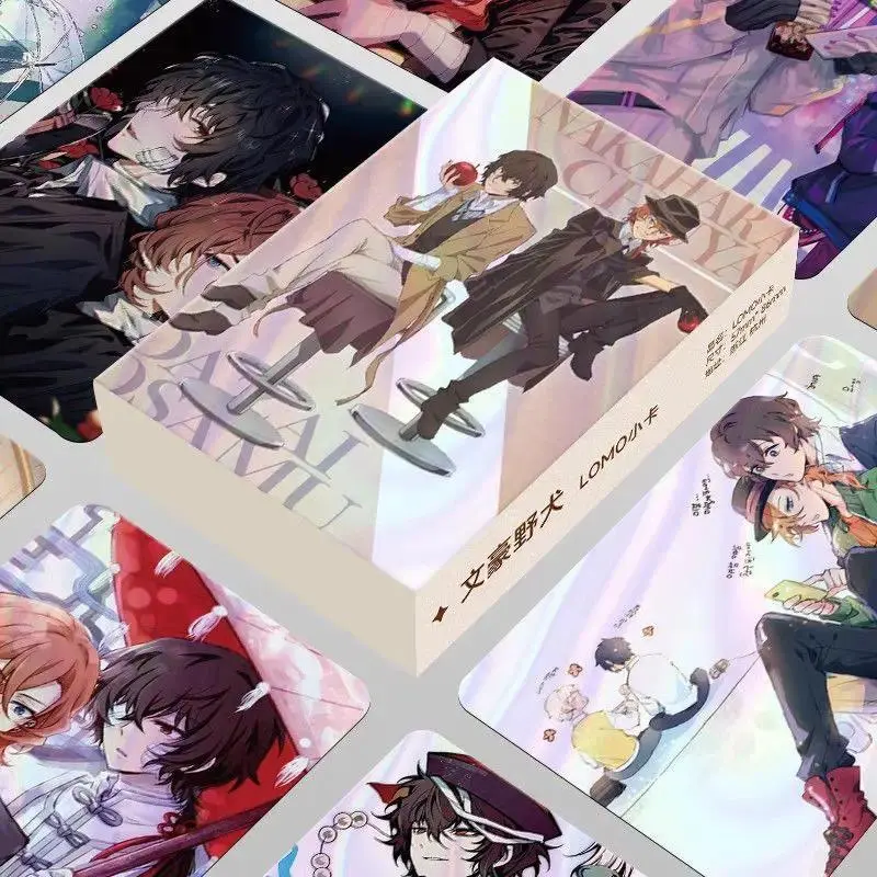 2026 Hot selling toys Bungo Stray Dogs 55PCS Laser Mini Cards Nakano Special Collection Card Exquisite Self-Printed Polaroid Photos Anime Souvenirs Internet-famous toy