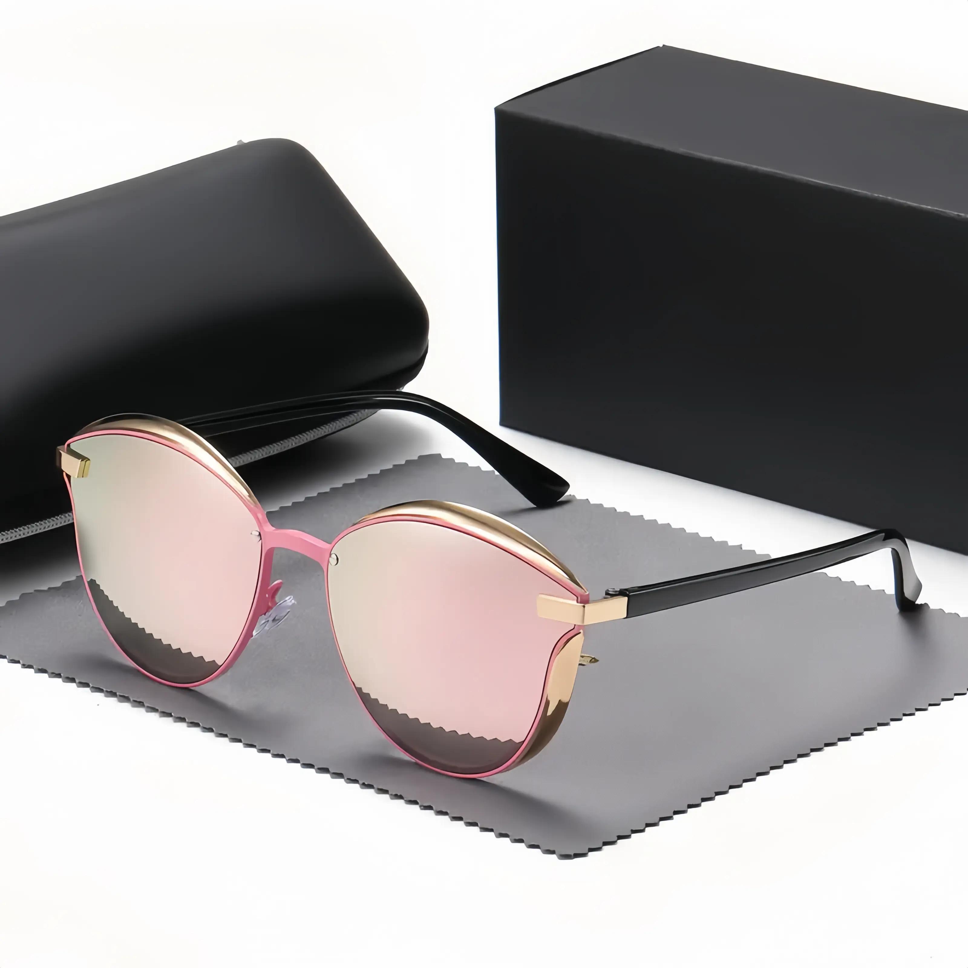 Women’s Polarized Oval Sunglasses, Thin Temple Anti-Glare Full Rim Shades for Driving, Travel, Beach, Summer Outfits & Daily Wear