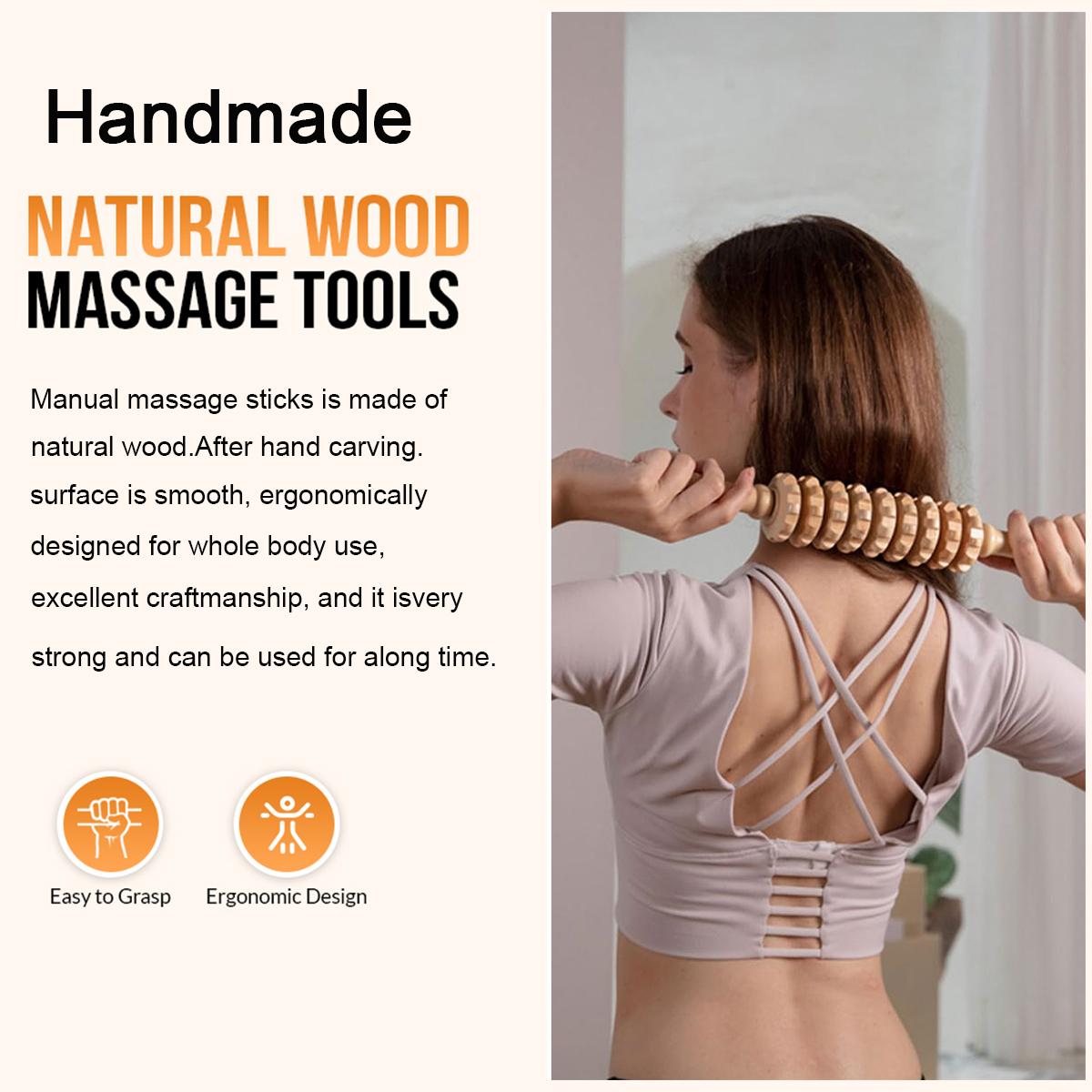 Revitalize Your Body: 6-In-1 Wooden Therapy Massage Tool Set, Ultimate Full-Body Massager Kit, Handcrafted for Professional & Home Use