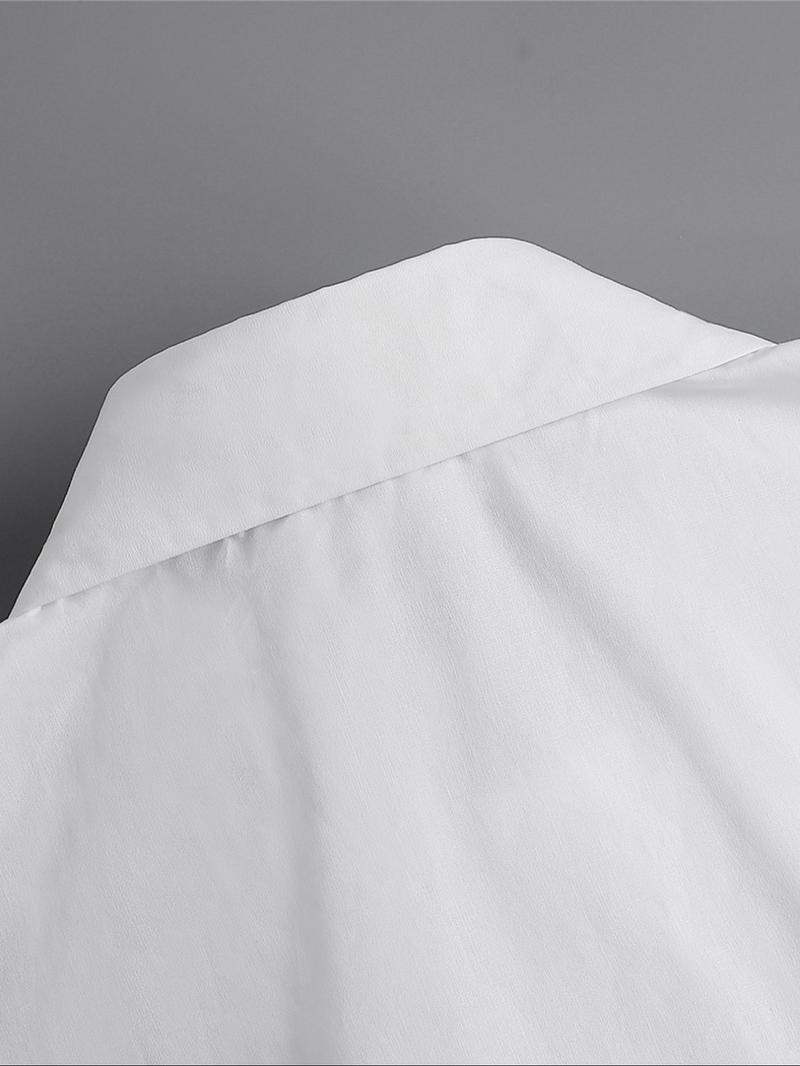 Women's Elegant Button Design Fake Collar, Spring & Fall Woven Fabric Neck Cover, Versatile Shirt Sweater Pullover Accessory