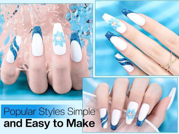 MOROVAN 2.5oz 75ml Slip Solution Kit for Poly Gel - Nail Tech Equipment with Nail Froms Anti-Stick Gel Liquid with Dual-Ended Brush 100PCS Nail Forms for Beginner