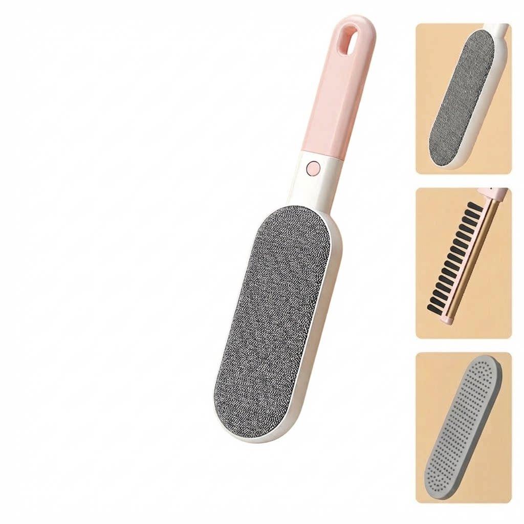 Reusable Lint Remover, 1 Count Double Sided Pet Hair Remover, Manual Static Dust Brush, Durable Pet Hair Removal Tool for Clothes, Sofa, Furniture, Bedding, Carpet