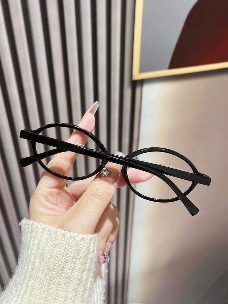 Women's Round Vintage Fashion Glasses, Cute Leopard Pattern, Decorative Lens, All Seasons, PC Material, Unisex Eyewear Accessories