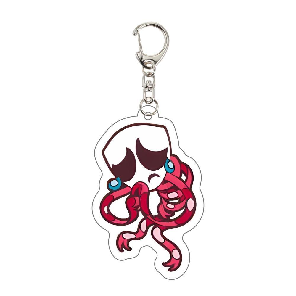 Anime Freak Circus Keychain Pomni Jax Ragatha Kinger Gangle Zooble Caine Chibi Acrylic Keyring Pendant Bag Charm Figure Key