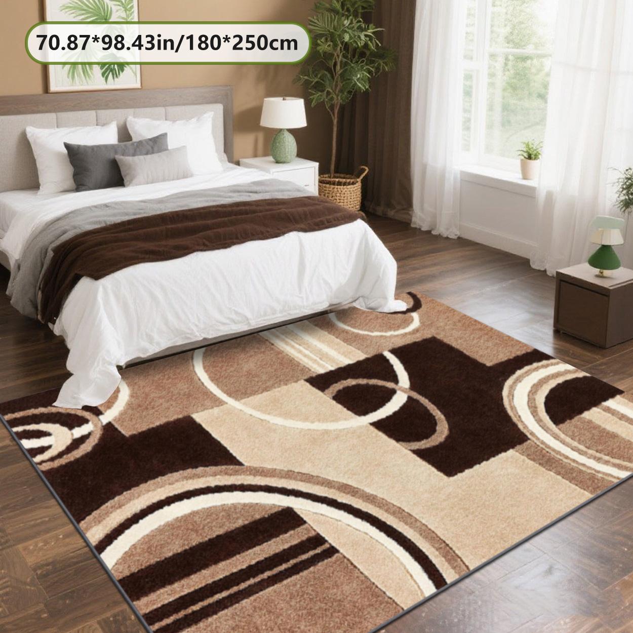 Velvet soft and comfortable patterned printed carpet, Abstract Rugs, Geometric Pattern Rug, suitable for multiple scenarios, available in various sizes, soft and non-shedding.