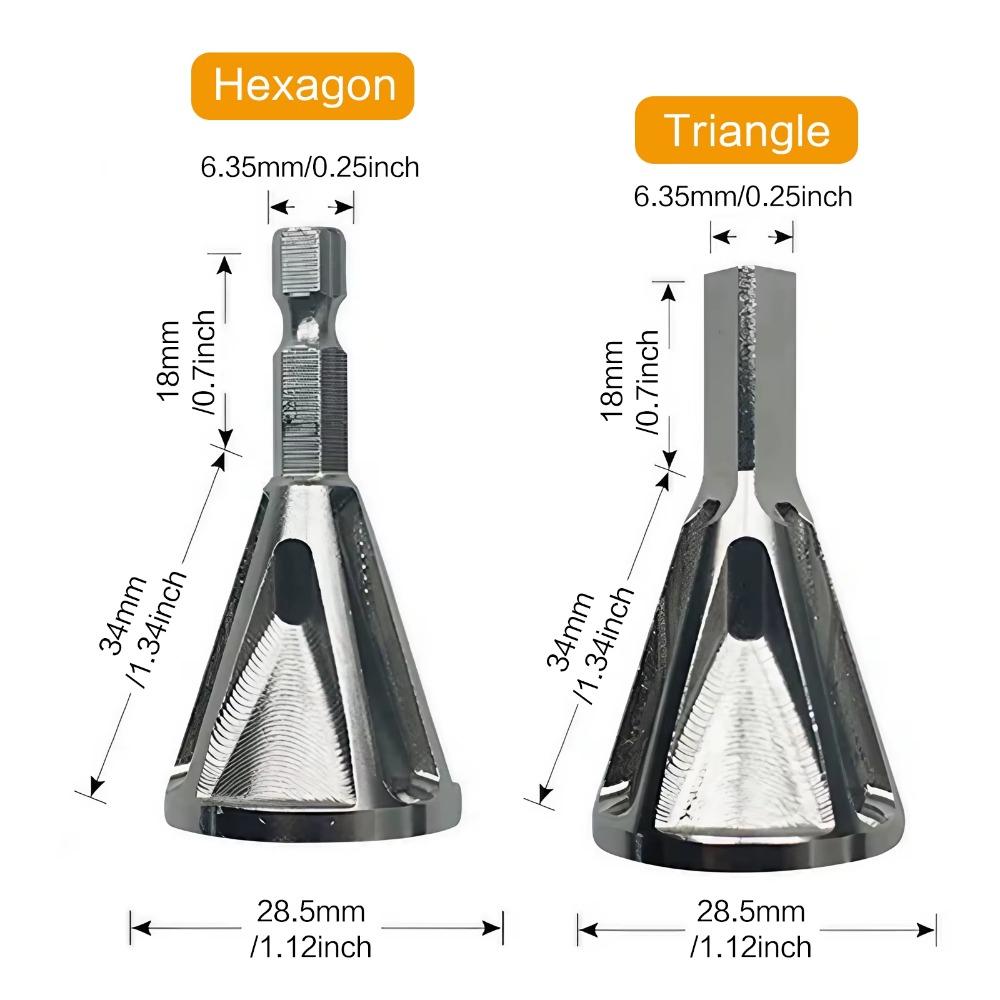 Professional Multi-Blade Deburring Tool: HSS Industrial Chamfering Device for Metal, Anti-Slip Anti-Jamming Edge Repair Kit. Durable Versatile Deburr Tool for Automotive & Industrial Metalworking, Fast Burr Removal & Surface Finishing.