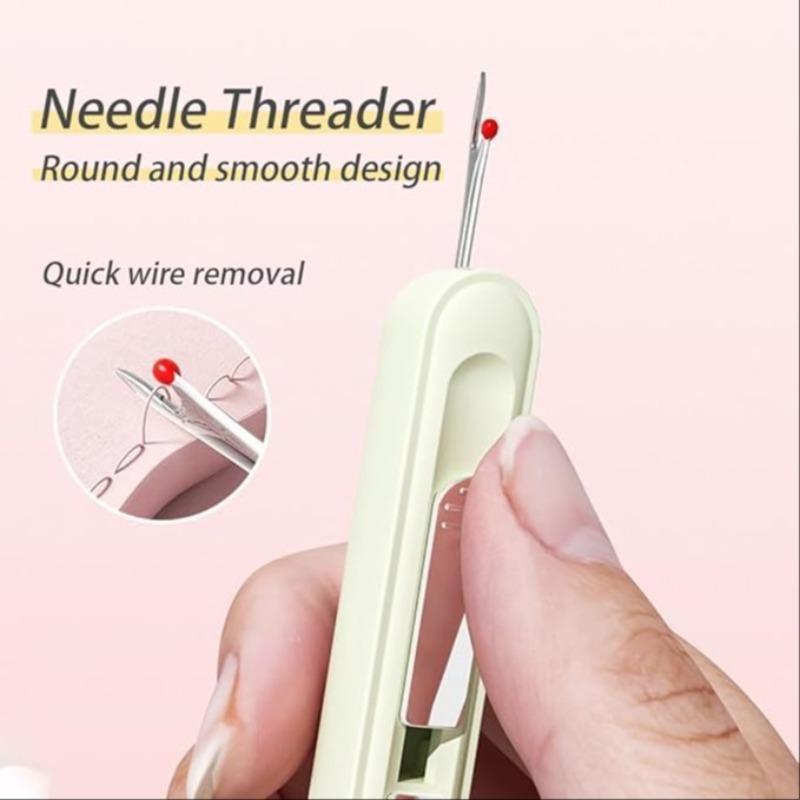 Multifunctional Sewing Needle Threader, Quick Line Removal Tool for Seniors, Portable and Easy Storage, Comfortable Grip, Compact Design