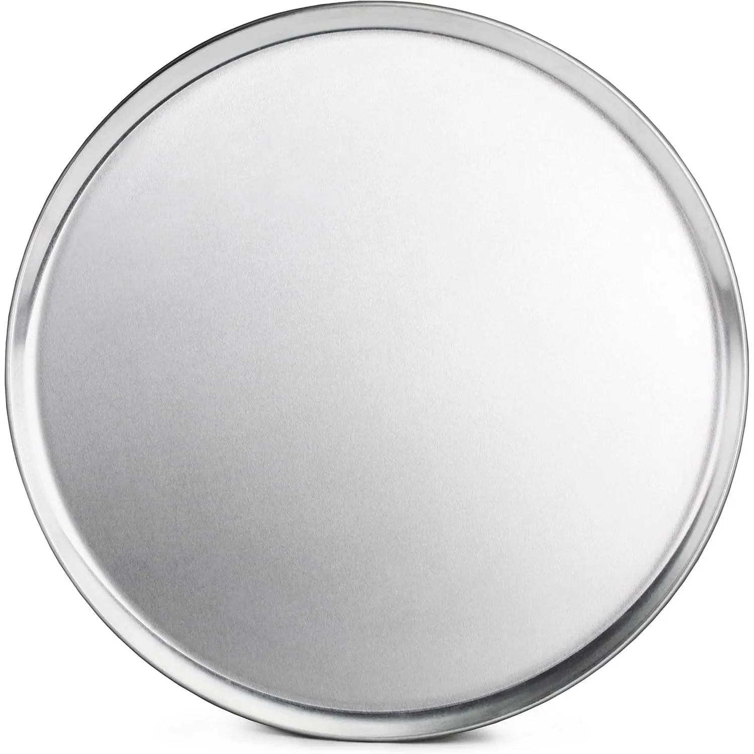 Restaurant-Grade Aluminum Pizza Pan Baking Tray, Coupe Style, 16 Inch