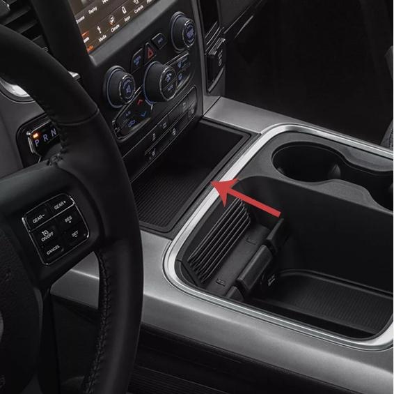 CROSSDESIGN All Length Front Center Console Mat Fit For DODGE 2015-2019 RAM 1500 Replacement