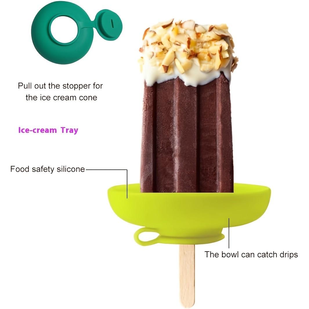 Silicone Ice Cream Molds, Easy Homemade Popsicles, Reusable Ice Pop Molds, Perfect for Summer, Fun Kitchen Tool