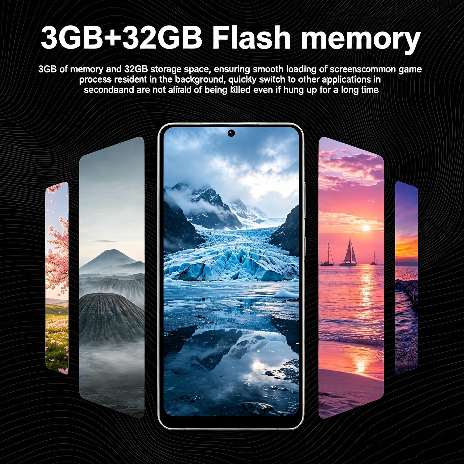Astarry-S26 Ultra smartphone with 6.75-inch large screen, Touchscreen Phone, Touchscreen Cellphone, 3GB+32GB RAM, 4100mAh battery, dual SIM card camera 5MP+13MP, Android 12.0720x1560 resolution with touch pen for global unlocking of 4G network smartphone