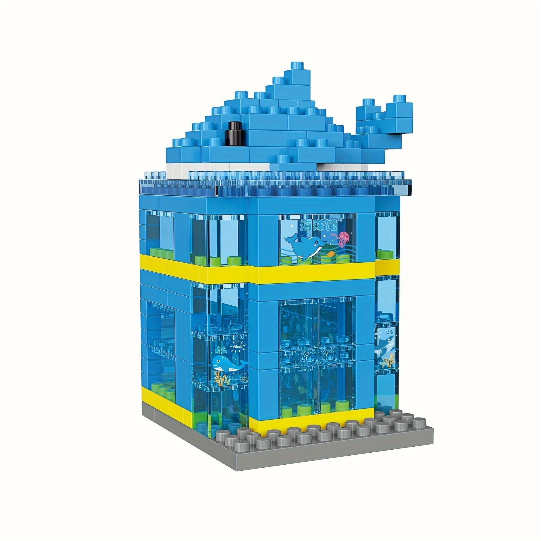 Mini City Street Scene Building Blocks, Micro Diamond Particles DIY 3D Puzzle Toy, Home Decor Gift for Birthday Christmas Halloween