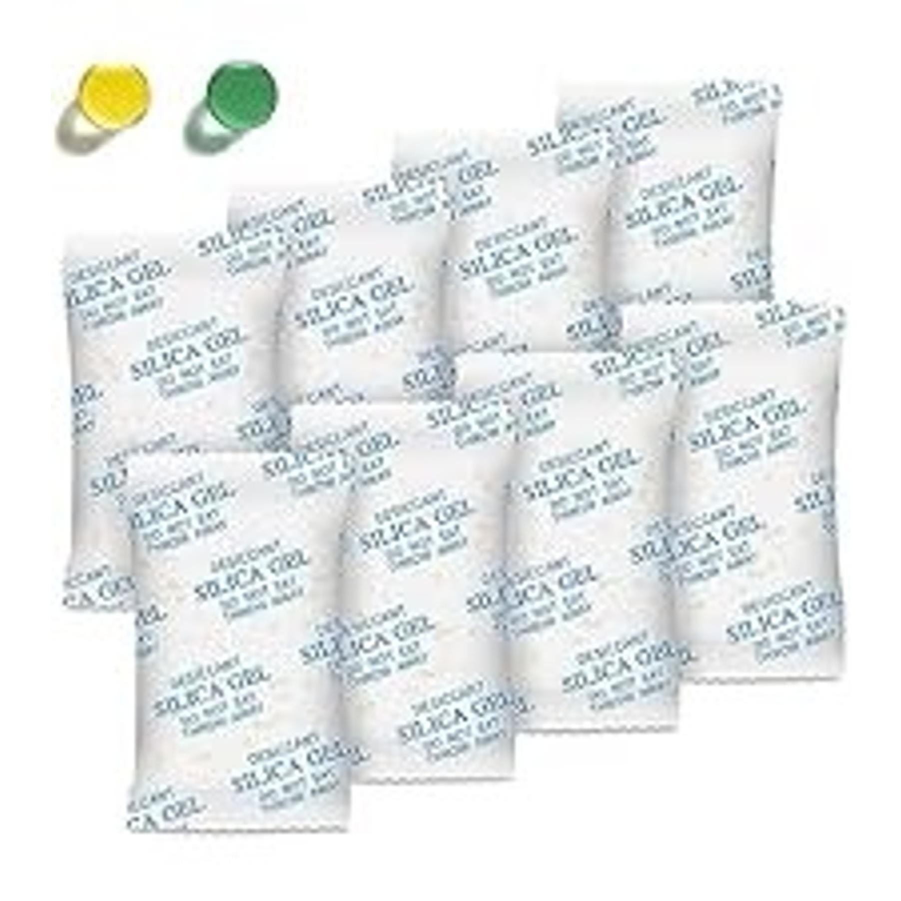 Silica Gel Packets, 100 Gram (12 Packs) Food Safe Reusable Desiccant Moisture Absorbers for Storage, Foods, Storage Bins, 3D Filaments, Electronics, SafesGift