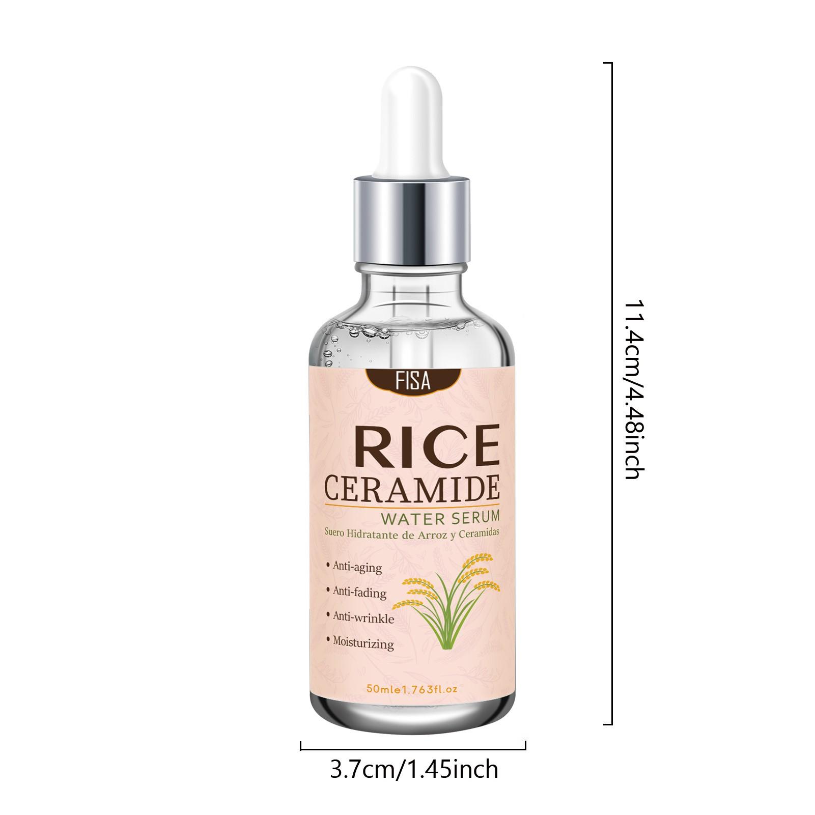 Powerful Rice Ceramide Essence, Tightens Loose Facial Contours, Boosts Skin Elasticity, Deeply Hydrates, Improves Roughness and Dullness