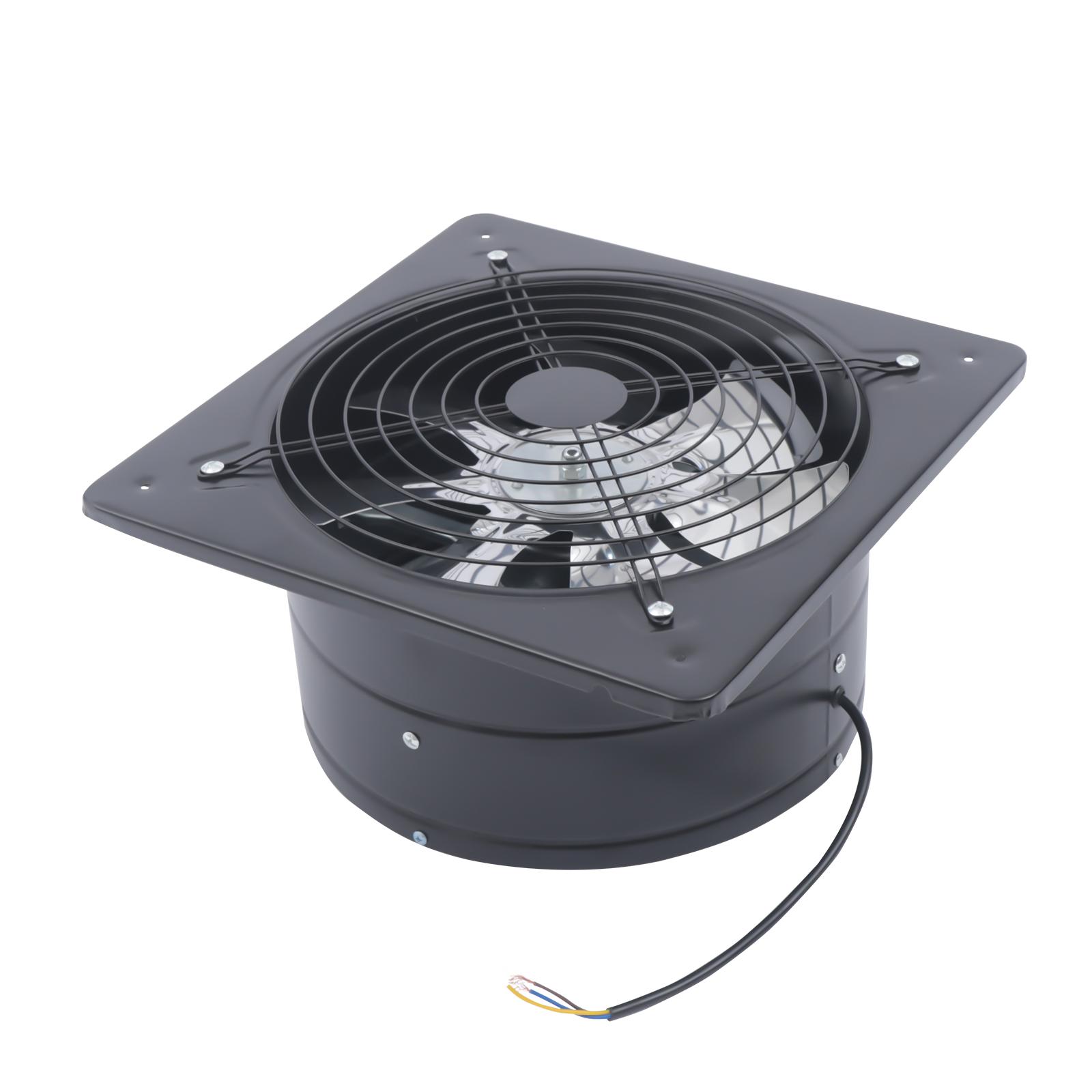 New 12" Exhaust Fan Extractor Fan Wall/Ceiling mount for Bathroom Kitchen Garage（No Plug） Ventilation Ventilator