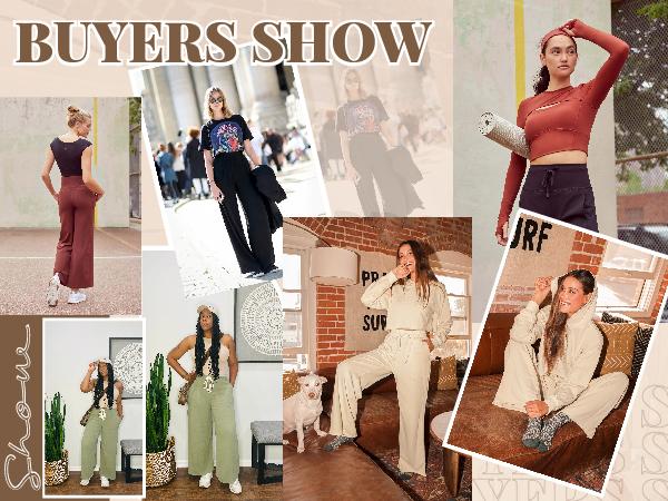 Womens Yoga Pants with Pockets Straight-Leg Loose wide leg pants for women lounge Casual Drawstring elastic waistband pocket petite tall high waist Workout Trousers soft stretch workout fitness