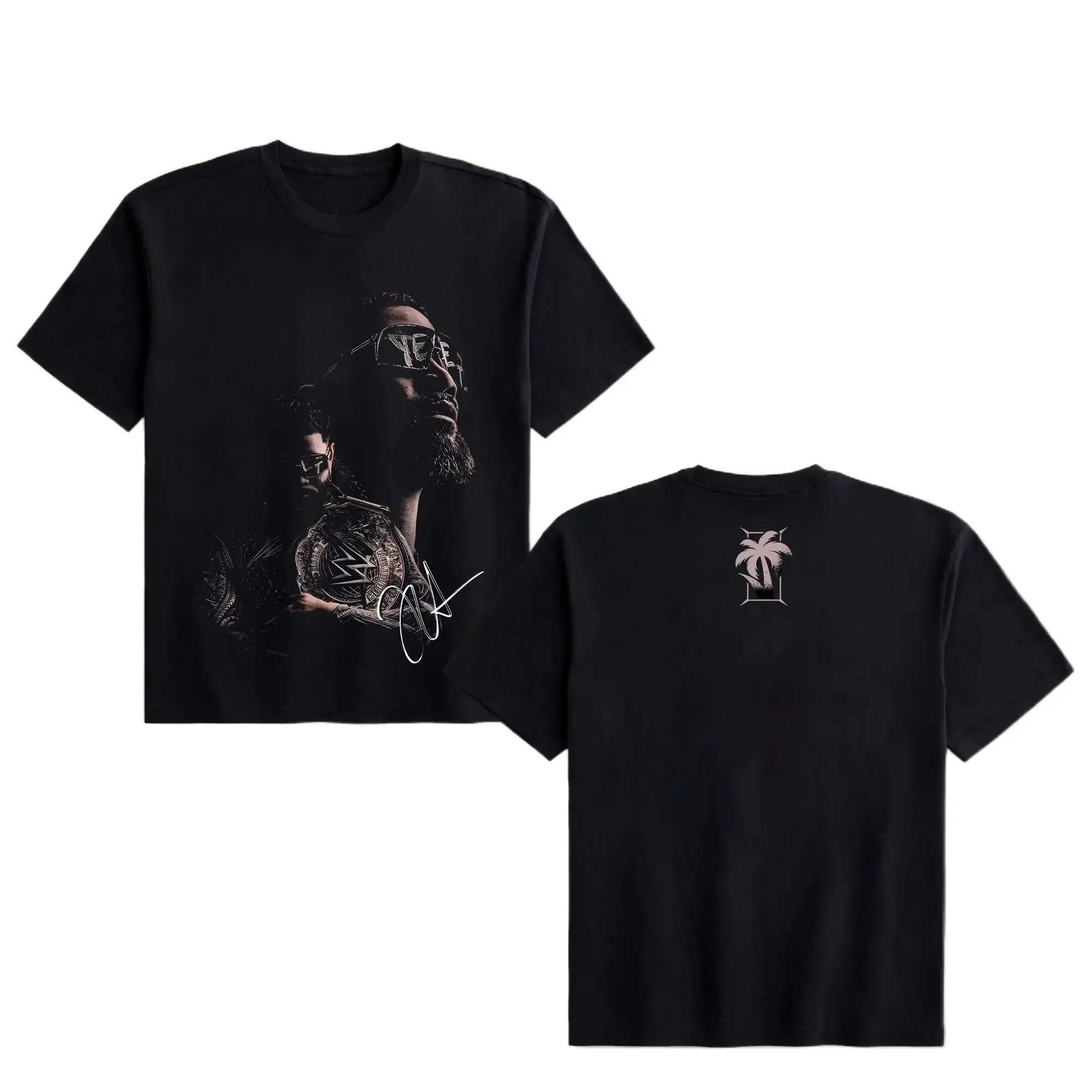 WWE Jey Uso "YEET" Printed Men's Apparel T-Shirt - 100% Cotton Soft Unisex Round Neck Fitted Tops, Streetwear Style, Free Expedited Shipping, Soft Cotton, Fabrics, Silky Touch, Bold Graphics, Crew Neck, Fitted Cut, Short Sleeve, Sports, Casual, Menswear,,