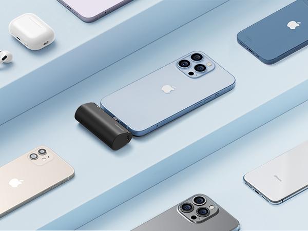 VEGER Ultra-Compact 20W USB-C Portable Charger - 5000mAh Mini Power Bank With Rapid Charging For Smartphones & Mobile Devices