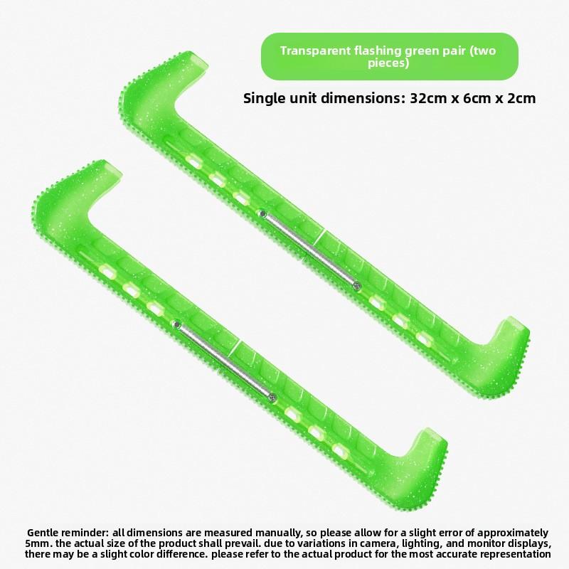 Figure Skating knife cover Children's skates Hard knife cover Speed skating knife protective cover Crystal jelly color matching skate cover Blade Guards