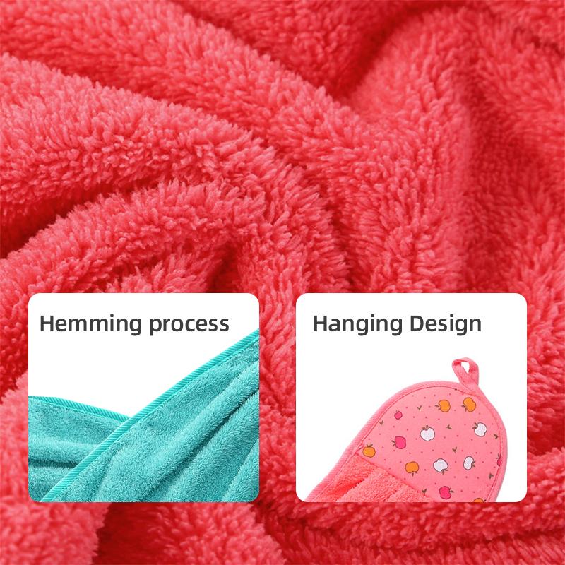 7-Pcs Solid Color Coral Velvet Hand Towels - Soft Absorbent Kitchen Linens, Quick-Drying Hanging Cloths for Bathroom & Kitchen, Bathroom Supplies (Sports & Outdoor Sun Protective Accessories)